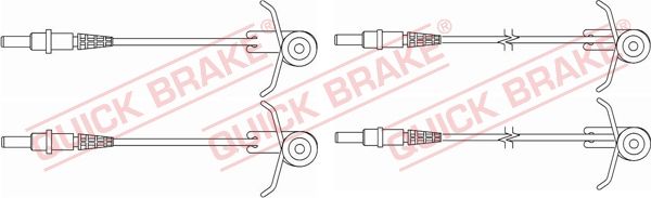 QUICK BRAKE Indikators, Bremžu uzliku nodilums WS 0181 A